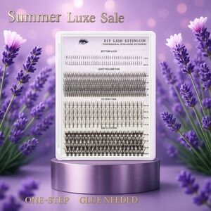 DIY Lash Kit – Volume Clusters w/ Spikes, Bottoms + One-Step Glue